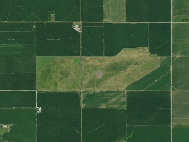 Aerial image of Kirkpatrick Basin South WMA