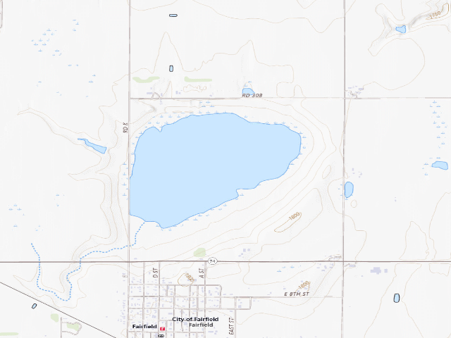 USGS topographic map of Kissinger Basin WMA
