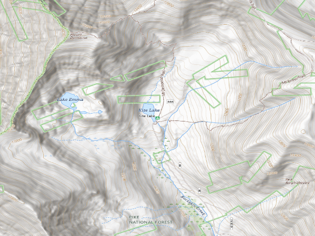 USGS topographic map of Kite Lake