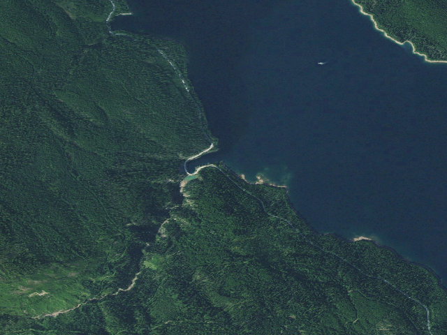 Aerial image of Knieff Dispersed Camp South