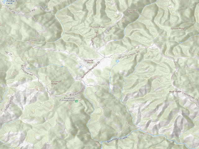 USGS topographic map of Knobcone Camp