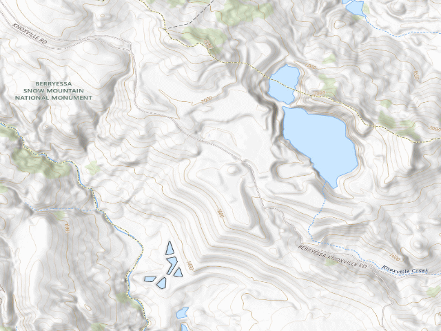 USGS topographic map of Knoxville Management Area