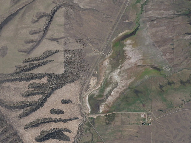 Aerial image of Koosharem Reservoir