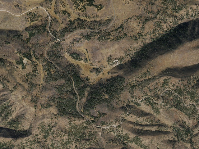 Aerial image of KP Cienega Campground