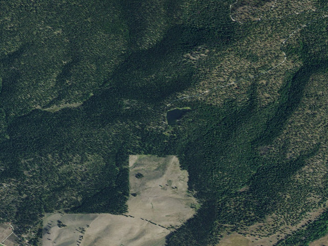 Aerial image of Kreis Pond Campground