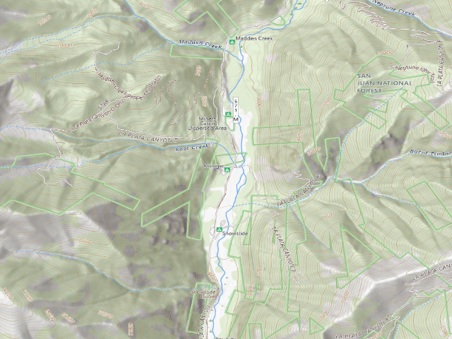 USGS topographic map of Kroeger Campground