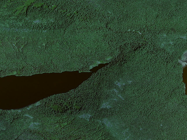 Aerial image of Kunk Lake Camping Area