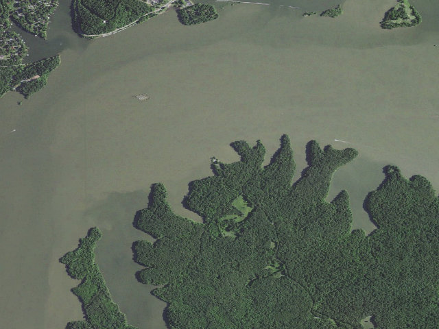 Aerial image of Kuttawa Landing Camping Area