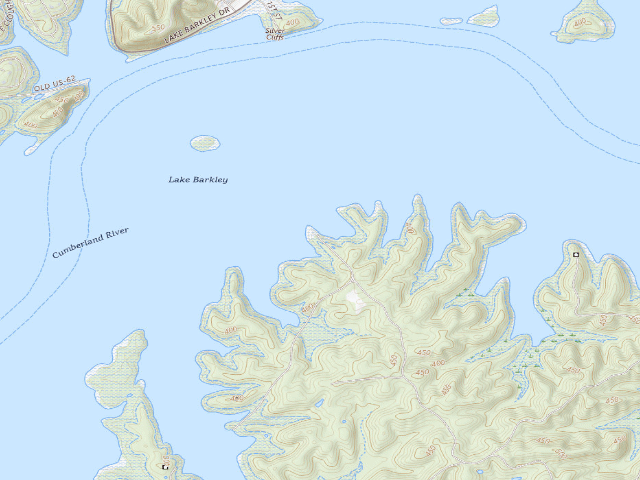 USGS topographic map of Kuttawa Landing Camping Area