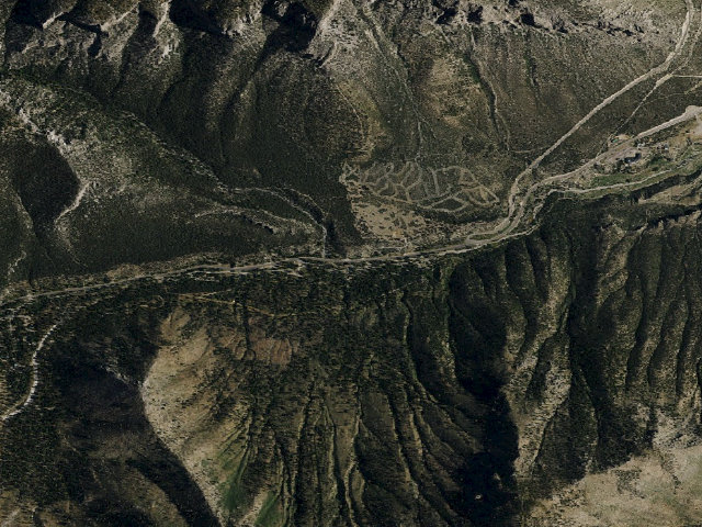 Aerial image of Kyle Canyon Campground