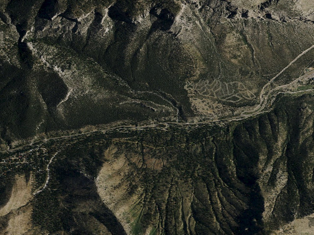 Aerial image of Kyle Canyon R.V. Group Campground