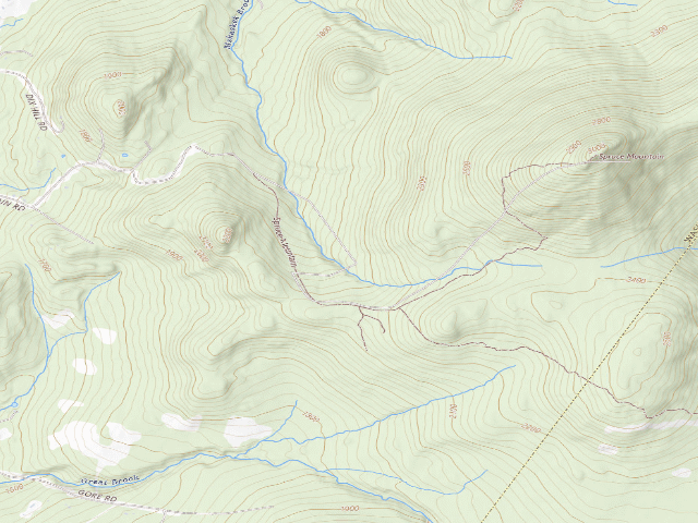 USGS topographic map of L.R. Jones State Forest primitive camping area