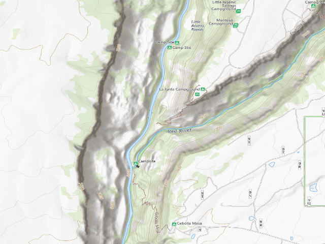 USGS topographic map of La Junta Lower