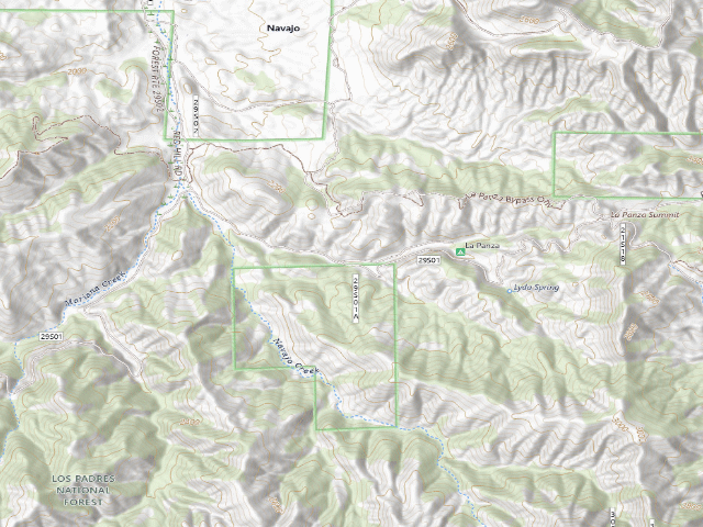 USGS topographic map of La Panza