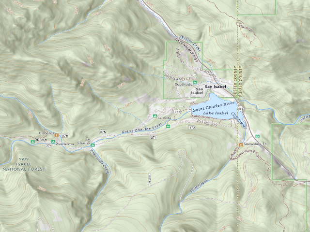 USGS topographic map of La Vista