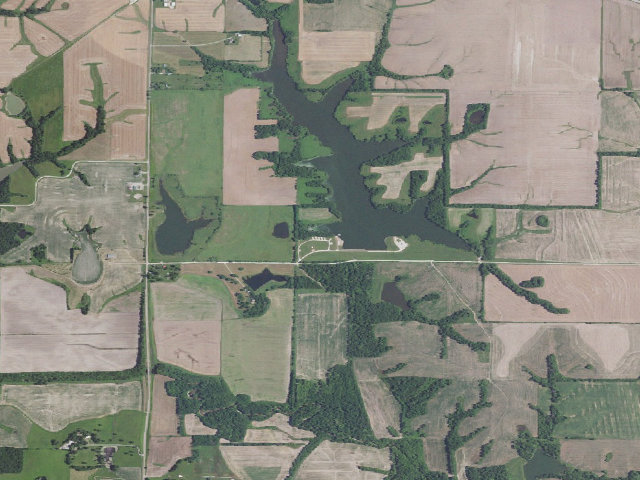Aerial image of LaBelle Lake Conservation Area