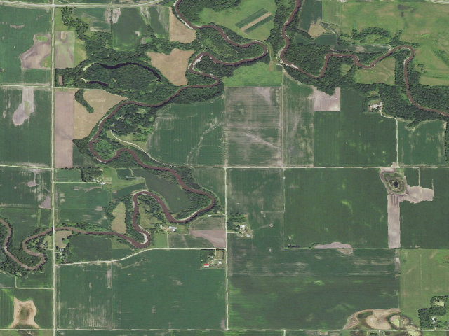 Aerial image of Lac qui Parle County Park (Dawson)