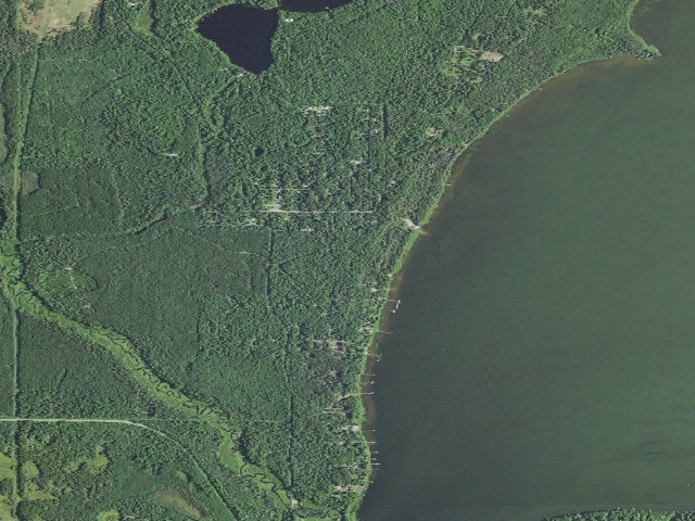 Aerial image of Lac Vieux Desert