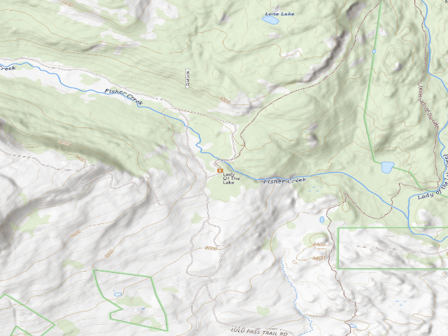 USGS topographic map of Lady Of The Lake Th-001