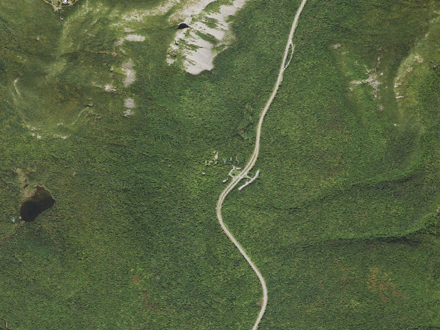 Aerial image of Lafayette Place Campground (Franconia Notch State Park)