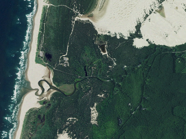 Aerial image of Lagoon Campground