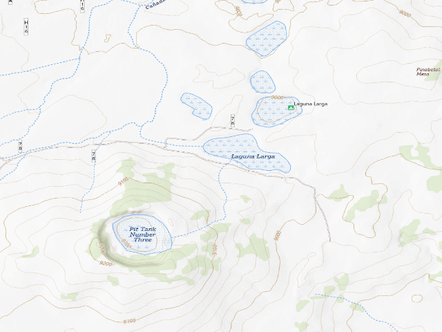 USGS topographic map of Laguna Larga
