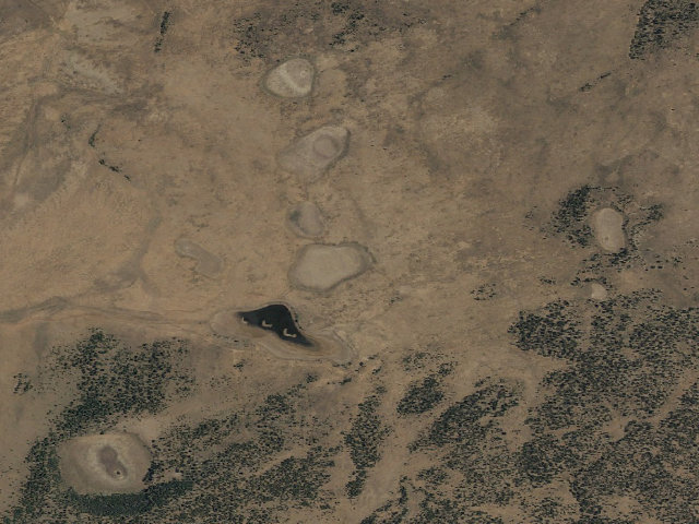 Aerial image of Laguna Larga