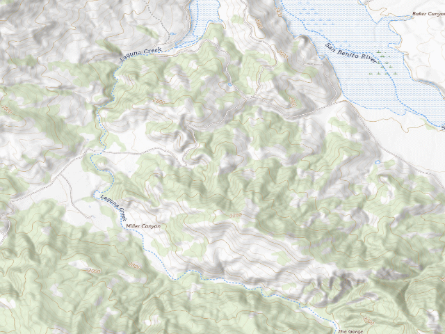 USGS topographic map of Laguna Mountain