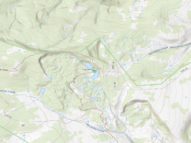 USGS topographic map of Lagunitas