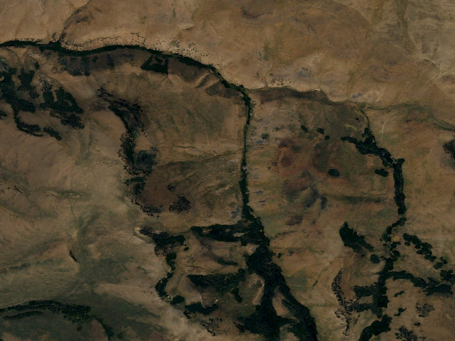 Aerial image of Lahontan Cutthroat Natural Area