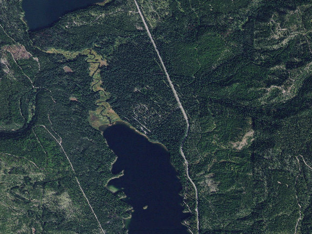 Aerial image of Lake Alva Campground Complex