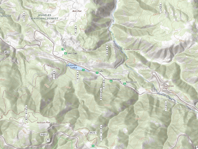 USGS topographic map of Lake Campground
