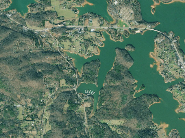 Aerial image of Lake Chatuge Recreation Area