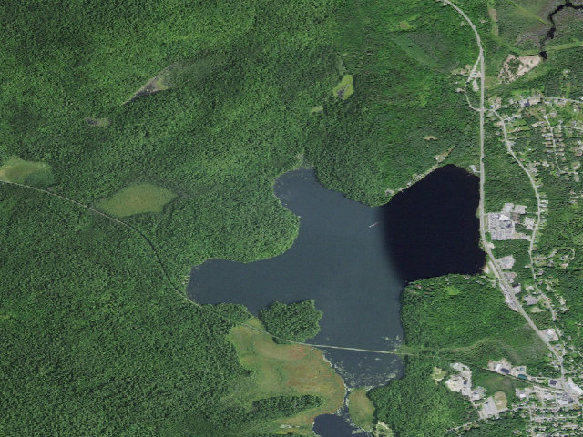 Aerial image of Lake Colby Campsite 1 (Saranac Lakes Wild Forest)