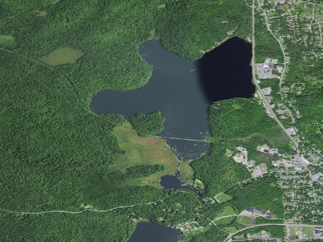 Aerial image of Lake Colby Campsite 3 (Saranac Lakes Wild Forest)
