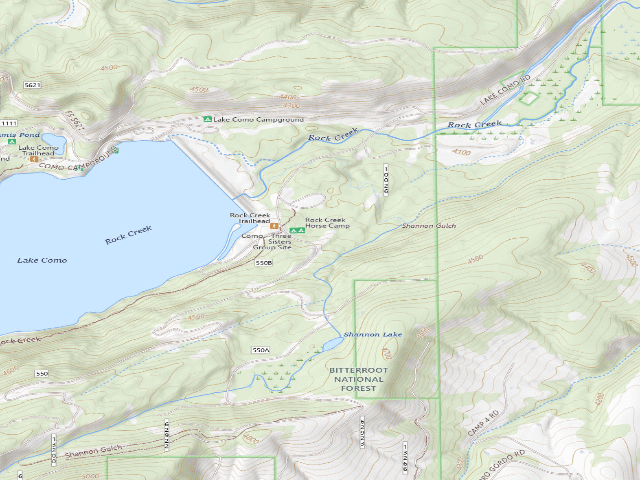 USGS topographic map of Lake Como 3