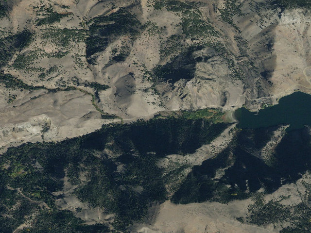 Aerial image of Lake Creek Camping Area