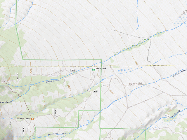 USGS topographic map of Lake Creek