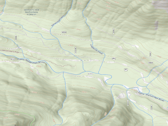 USGS topographic map of Lake Creek
