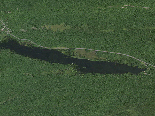 Aerial image of Lake Durant Campsite [DEC #11290] (Blue Mountain Wild Forest)