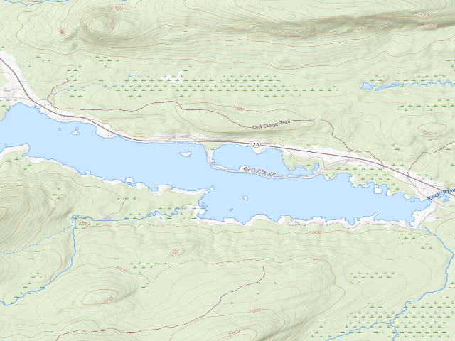 USGS topographic map of Lake Durant Campsite [DEC #11290] (Blue Mountain Wild Forest)
