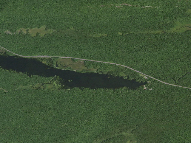 Aerial image of Lake Durant Campsite [DEC #4210] (Blue Mountain Wild Forest)