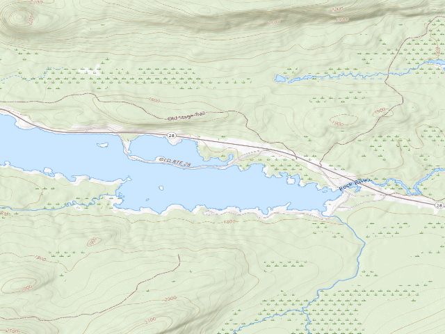 USGS topographic map of Lake Durant Campsite [DEC #4210] (Blue Mountain Wild Forest)