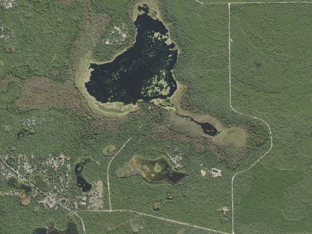 Aerial image of Lake Eaton
