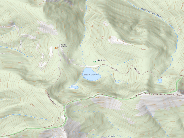 USGS topographic map of Lake Elsie, Site 6