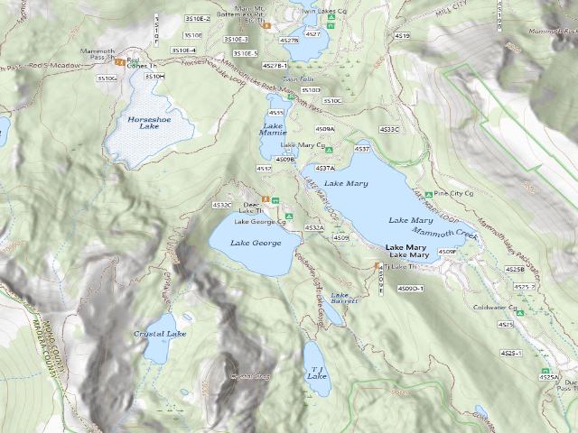 USGS topographic map of Lake George Cg