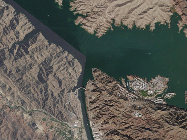 Aerial image of Lake Havasu