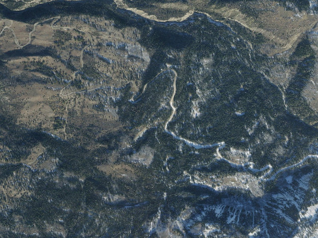 Aerial image of Lake Hill Campground