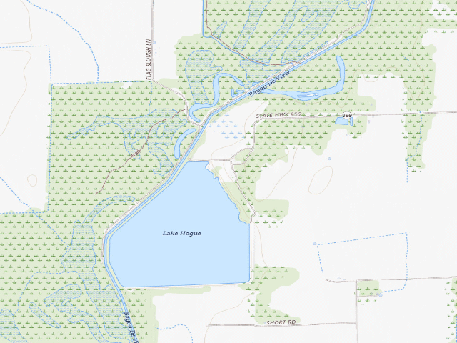 USGS topographic map of Lake Hogue Camping Area #2