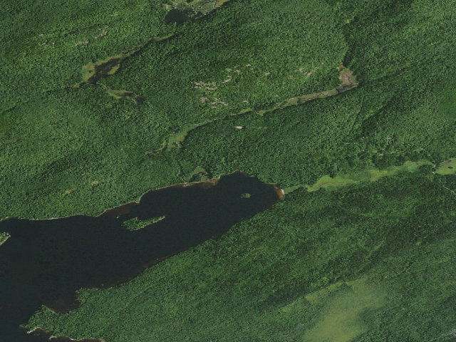 Aerial image of Lake Lila # 1 (William C. Whitney Wilderness)